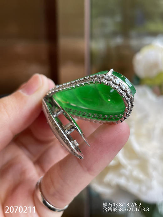 老坑冰艳绿福豆吊坠【2070211】具体价格微信咨询 商品图7