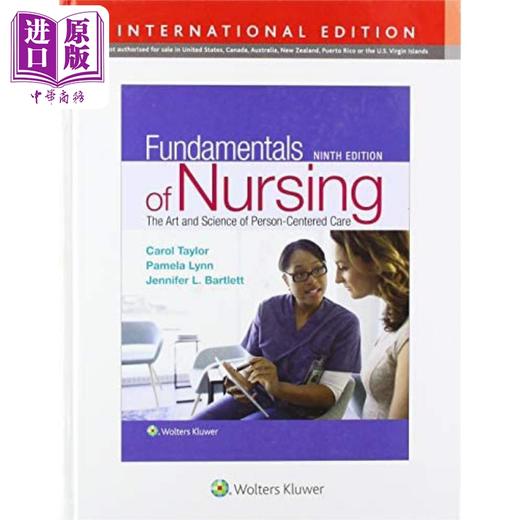 【中商原版】护理学基础 第9版 英文原版 Fundamentals of Nursing International Edition Carol R Taylor 商品图0