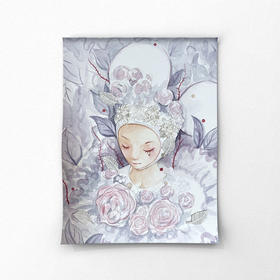郭玲《绽放》画芯