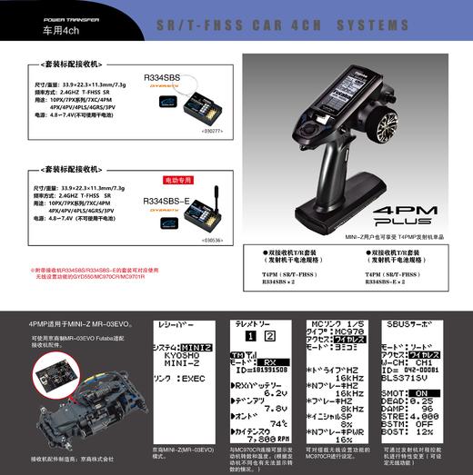 双叶 Futaba 4PM PLUS 车用遥控器双接收套装 商品图1