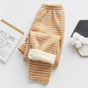 秋冬新款男女童裤子加绒裤保暖中大童加厚秋冬裤子条纹保暖裤 商品缩略图3