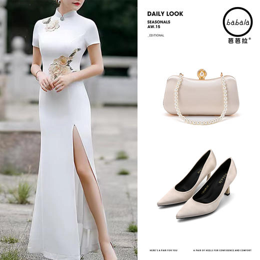 芭芭拉新款优雅改良旗袍 商品图2