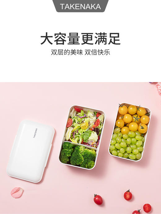 TAKENAKA 便当盒-花见系列单层 可微波炉加热餐盒 商品图0