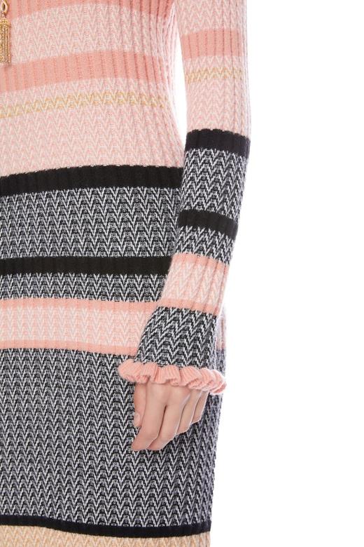 LNNNS 拼色针织连衣裙 4873 商品图2