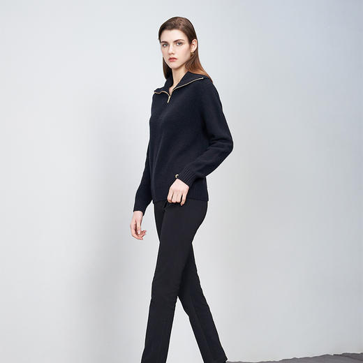 【桂花针羊绒套衫】羊绒世家22年秋冬新品女士100%山羊绒针织套衫 商品图2