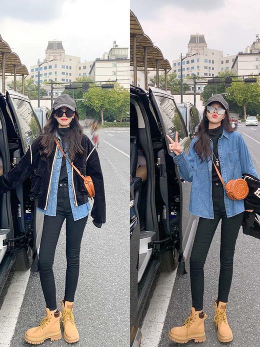 <曾小咸推荐> 【港姐出道】蓝色牛仔衬衫 商品图1