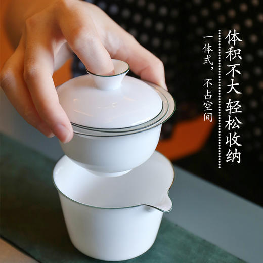 赵小姐的店便携式茶具套装旅行茶具户外陶瓷功夫小茶具车载泡茶器 商品图1