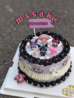 库洛米玩具手绘蛋糕