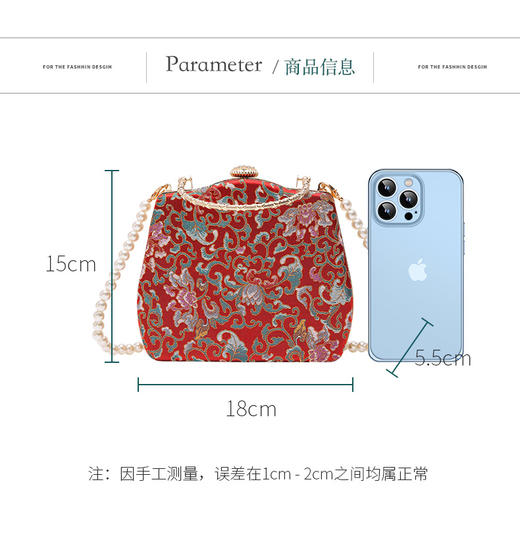 芭芭拉中国风晚宴方形手袋 商品图5