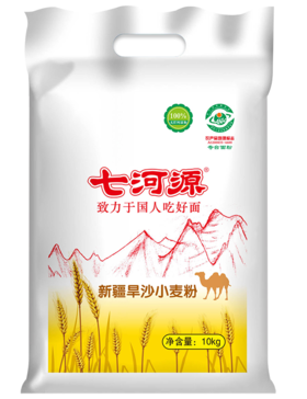 【亚欧超市】七河源新疆旱沙小麦粉10kg/袋