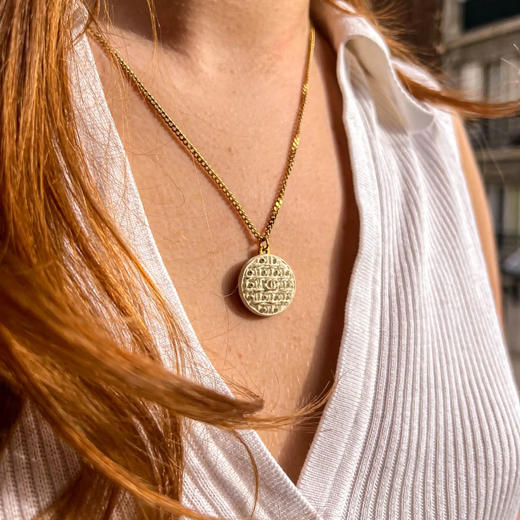 订购6周到｜Gigi Paris-Chanel-白色 粗花呢 中古纽扣 项链［法国设计师］ 商品图3