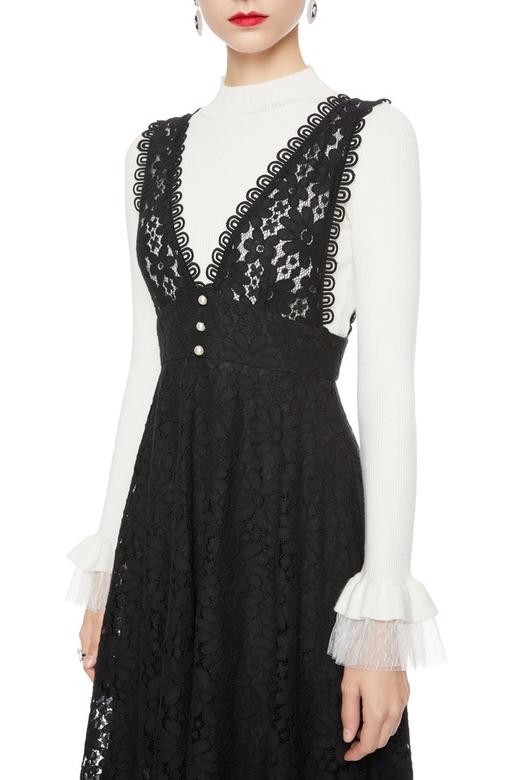 OCTAVIA 花朵镂空两件套连衣裙 5110 商品图2