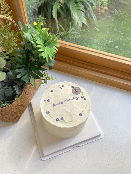 四寸简洁奶油蛋糕 下单前请仔细阅读商品详情 商品图0