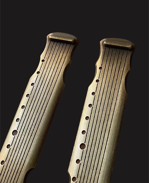 宝玥斋出品『玉玲珑铜琴镇』1对礼盒包装220克上下 商品图9