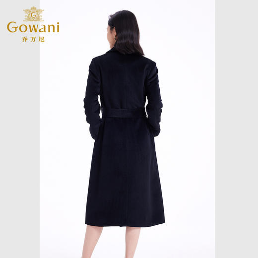 【羊驼毛】乔万尼羊毛大衣女秋冬新款气质中长款高级感黑色EF4A218 商品图2