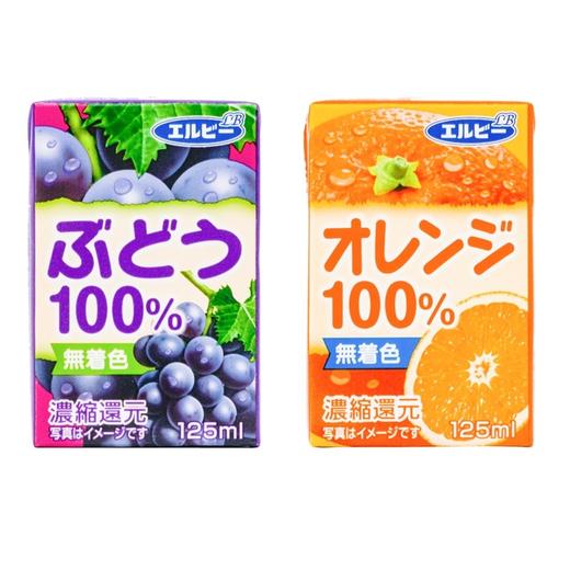 日本进口 可尔必思浓缩还原儿童果汁葡萄苹果香橙口味125ml 商品图1