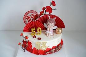 祝寿奶油蛋糕 | 原味奶油 - 安妮祝寿