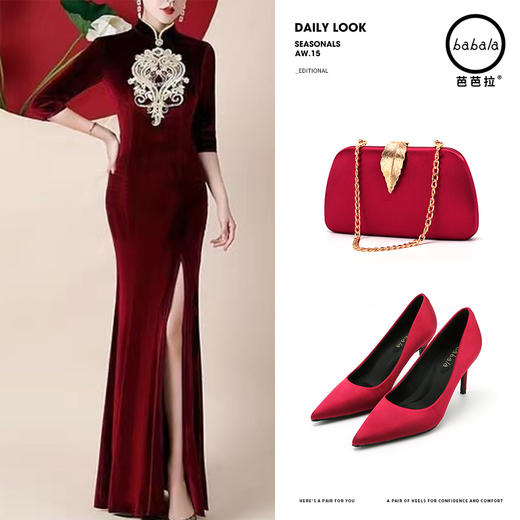 芭芭拉新款优雅改良旗袍 商品图3