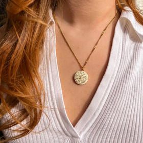 订购6周到｜Gigi Paris-Chanel-白色 粗花呢 中古纽扣 项链［法国设计师］