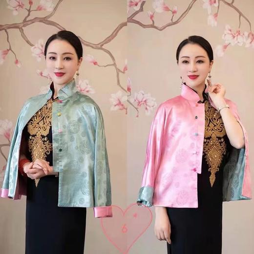 芭芭拉气质中国风两面穿旗袍外套 商品图0