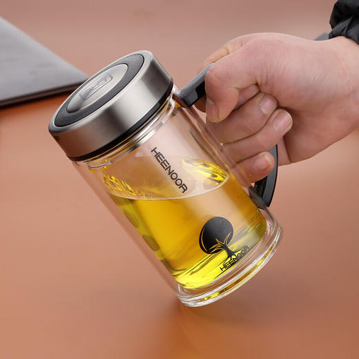 希诺   玻璃杯双层 带手柄 XN-6721（435毫升） 商品图1