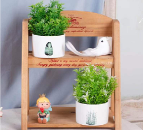 咋咔仿真花TMZ82144叶子杯小号(混款）柠檬草 白色