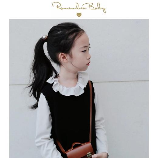 现货 / STARRY SKY | 康赛妮羊绒 BLINGBLING黑闪丝花边背心 亲子款 商品图0