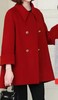 时尚妞羊绒韩红色版外套10158 商品缩略图0