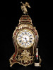 独角鹿西洋古董1880年代法国铜鎏金饰布勒镶嵌工艺大型挂钟古董钟 商品缩略图1