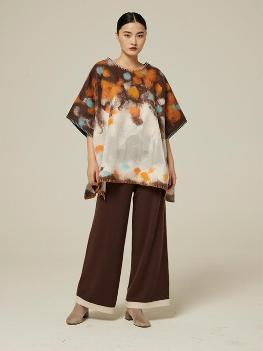 羊绒桑蚕丝手工毡斗篷 SJF94W327W 商品图2