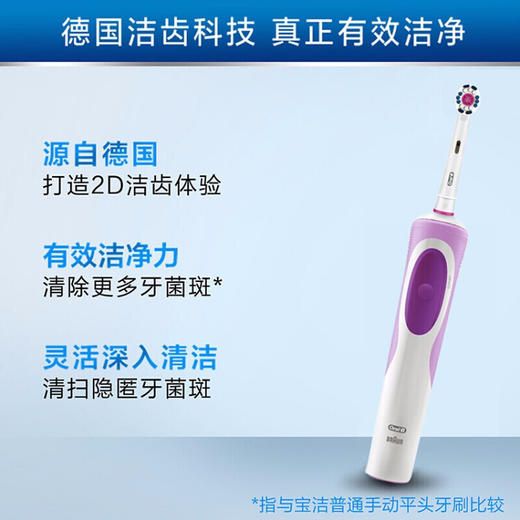 欧乐B（Oral-B） 充电式电动牙刷  D12薰衣草套装 商品图2