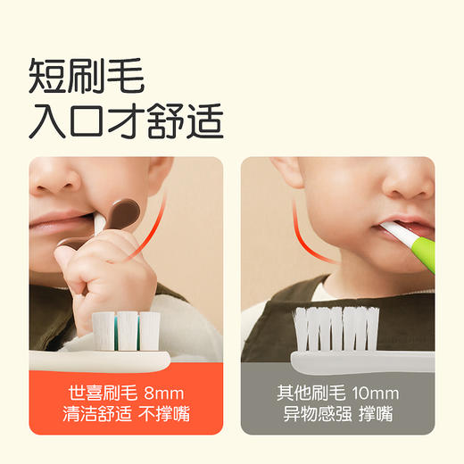 世喜儿童牙刷宝宝婴幼儿乳牙1-2-3三岁半以上专用软毛小月龄 商品图1