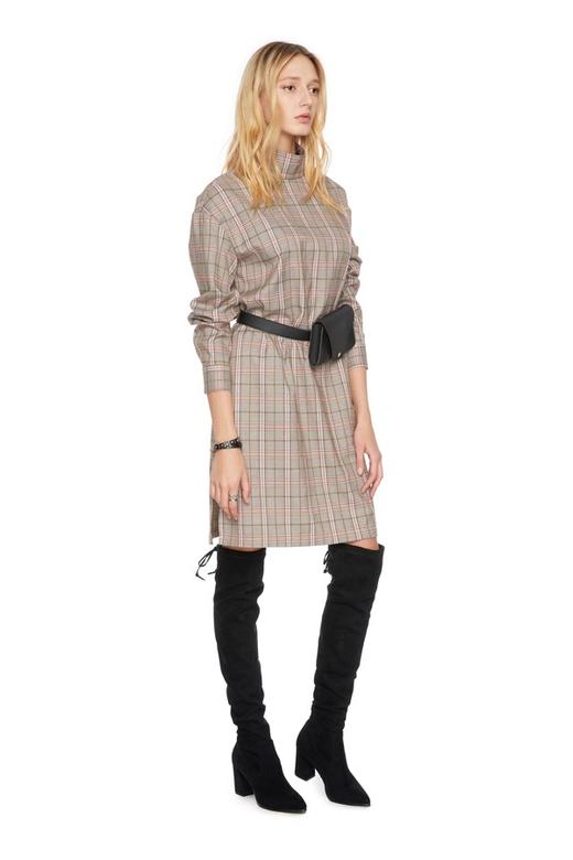 SUMMER & SAGE 格纹高领连衣裙 5068 商品图3