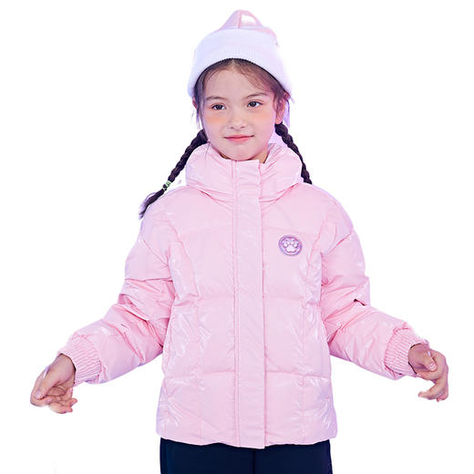 童装 儿童运动羽绒服轻薄款女童秋冬中大童短款厚外套5143YR4043 商品图0