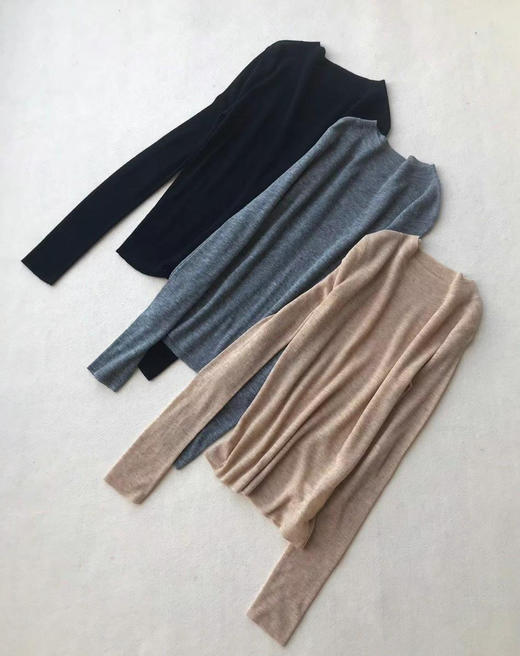 三色打底衫  卡其色 灰色。黑色 自己备注号码颜色 商品图1