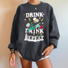 秋季新款女装落肩款卫衣圣诞节drink印花圆领套头落肩款卫衣 商品缩略图2