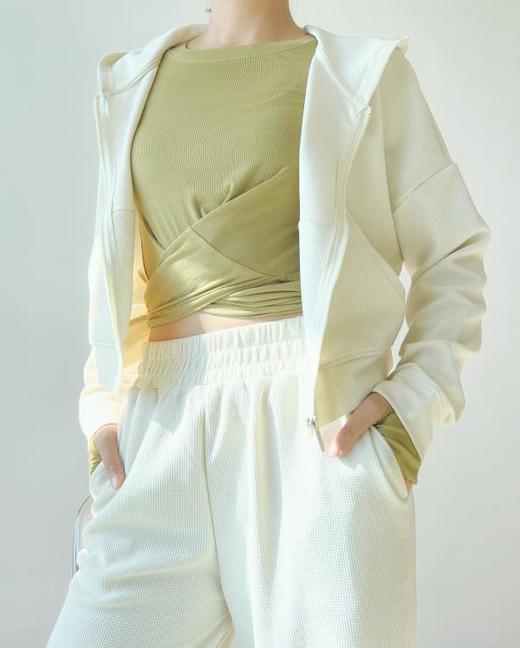 AddOne+1休闲运动米白色帽衫 商品图3