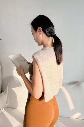 AddOne+1休闲时尚保暖羊毛披肩外搭 杏色/花驼色