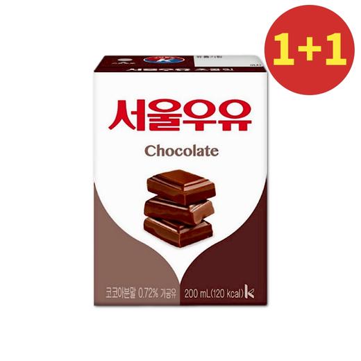 【1+1】首尔乳业 牛奶巧克力味200ml 商品图0
