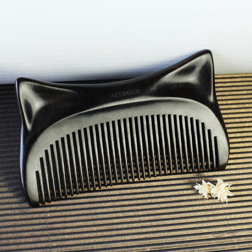 宠溺喵梳 黑檀 微凹黄檀 两款可选 商品图5