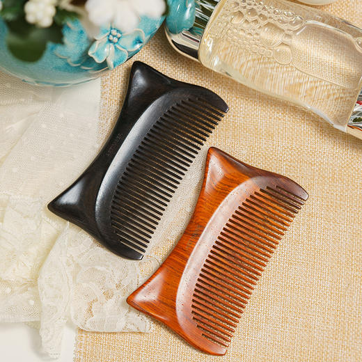 宠溺喵梳 黑檀 微凹黄檀 两款可选 商品图1