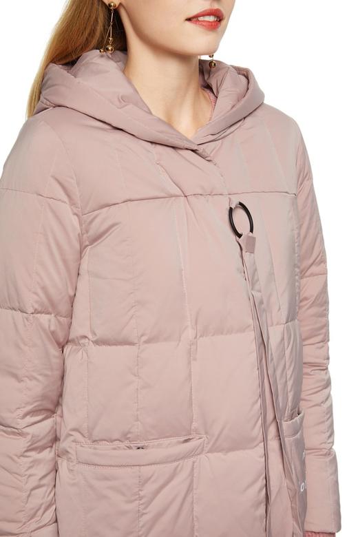 灵音 甜美粉字母绗缝羽绒服 8432 商品图3