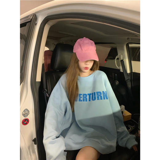 【加厚卫衣】卫衣女潮流百搭加绒加厚时尚新款早秋韩系上衣ins潮百搭韩版宽松慵懒外套 商品图3