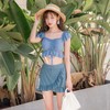 泡温泉泳衣女分体保守学生裙式遮肚显瘦性感韩国ins2020新款游泳 商品缩略图3