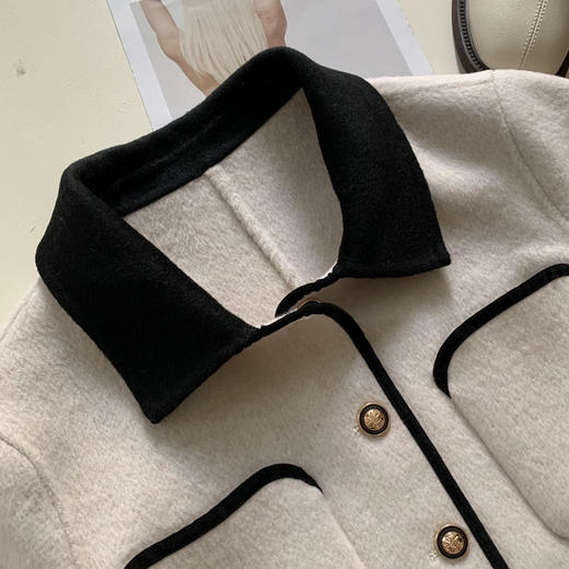 金扣小香羊毛外套 商品图7