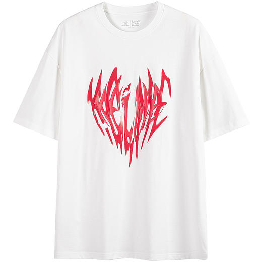 卡尔美男子T恤纯棉针织休闲圆领宽松打底衫2022夏季半袖 商品图3