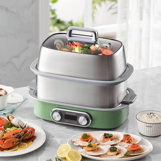 摩飞极速蒸锅MR1168（绿色）（次日起提配） 商品图1