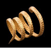 独角鹿西洋古董首饰珠宝19世纪后半期欧洲18K黄金编织灵蛇形手镯 商品缩略图3