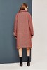 OECE 红色复古人字纹翻领大衣 10230 商品缩略图2