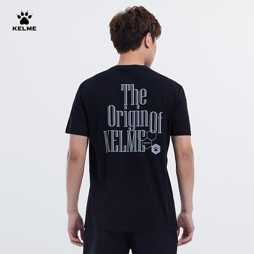 卡尔美短袖T恤男款新款夏季休闲装透气圆领时装简约生活体恤 商品图0